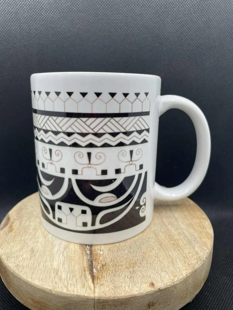 ☕ Taza de cerámica – Tahití • Tatuaje Polinesio • Patutiki 🌺🌊 – photo 3